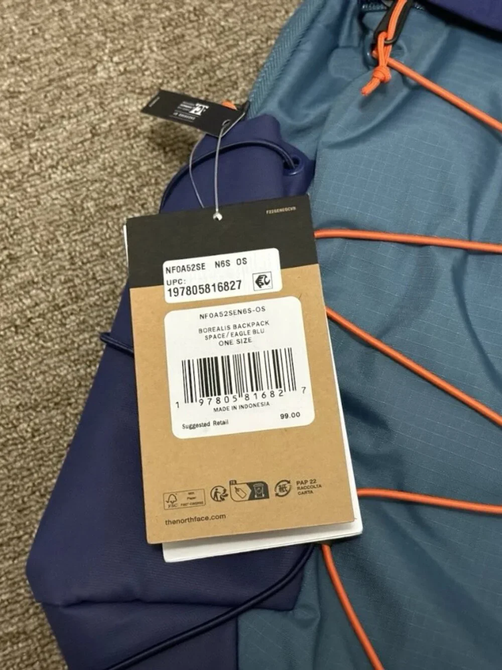 The North Face Borealis Backpack 28 L Space Eagle Blue Orange